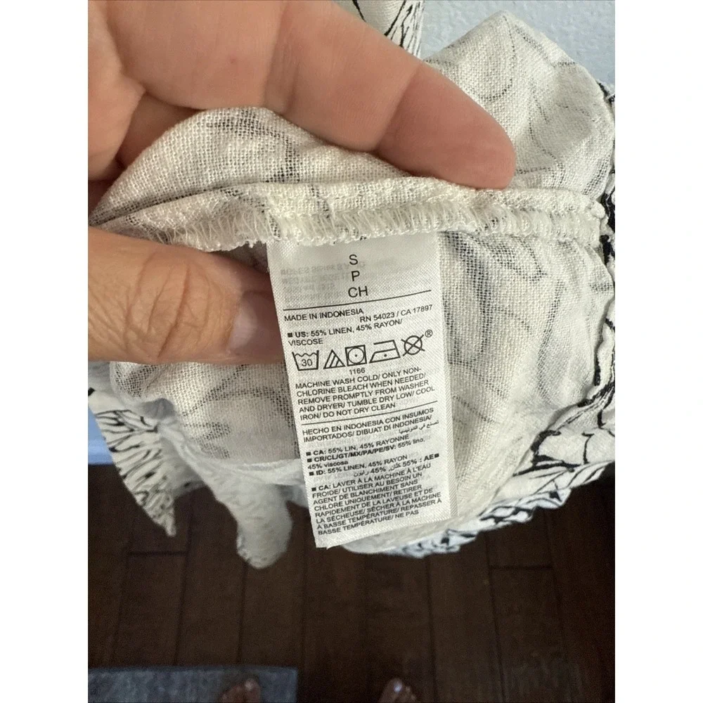 Old Navy Women's Sleeveless Maxi Dress Button Front Linen‎ Blend Maxi Size Small